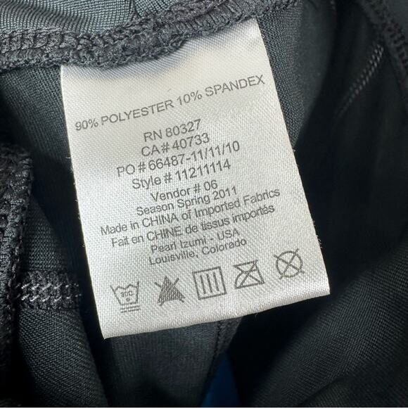 Pearl Izumi Leggings Womens Small Black Sugar Knicker Padded Cycling Crop Pants - Picture 7 of 10